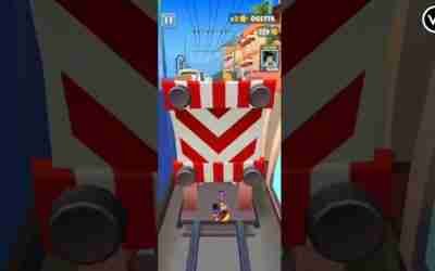 Subway Surfers No Coins no hoverboards/keys/ads, lasted for 3 minutes and 32 seconds(5)