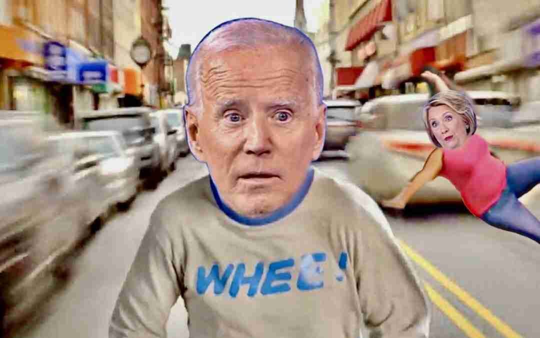Joe Biden Rides a HOVERBOARD ~ Try NOT To Laugh