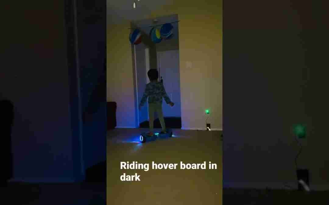 First trial of hoverboard #Riding hoverboard in dark#amazing