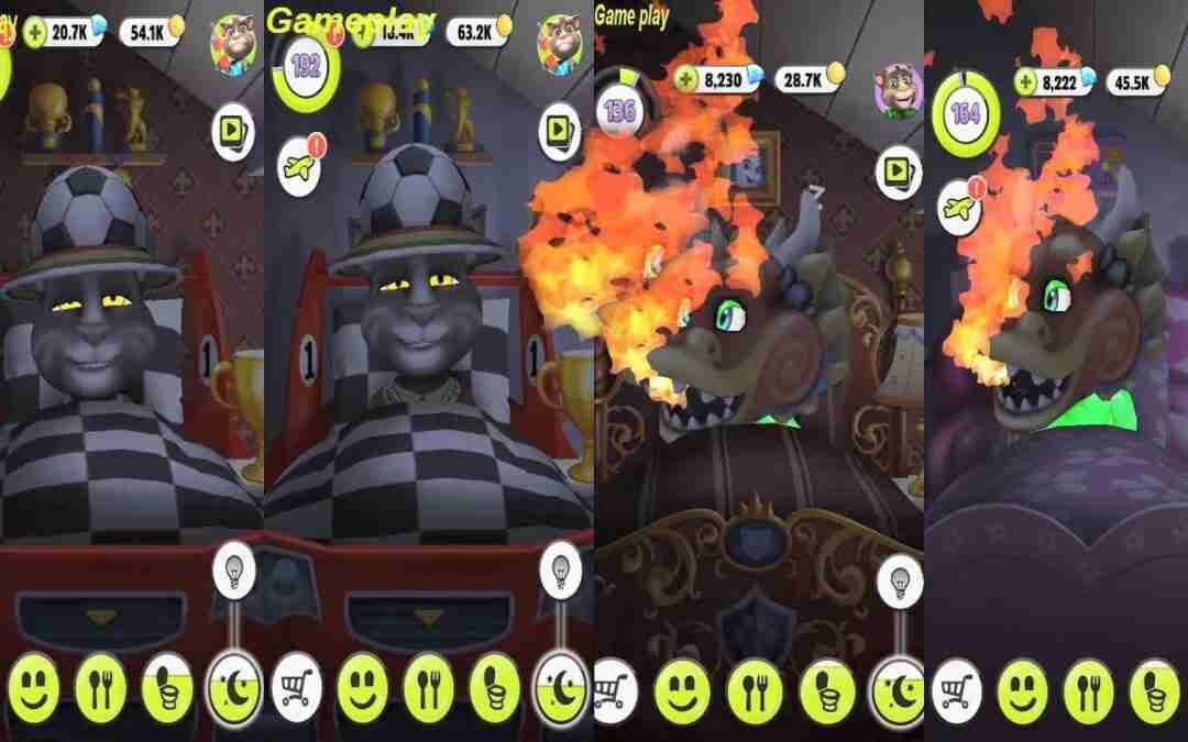 My Talking Tom level 136 VS level 164 VS level 177 VS level 192  Great Makeover for Children HD