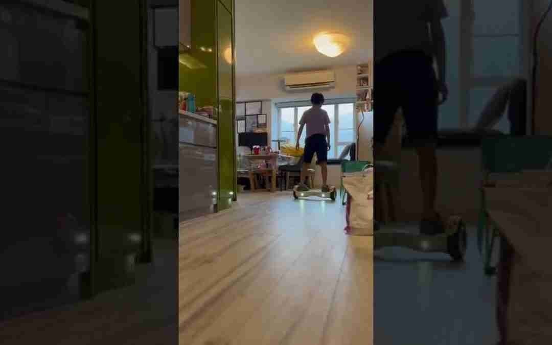 Hoverboard in the house part 2 #shorts #hoverboard