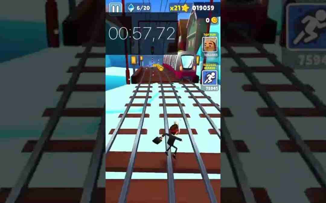 Speedrun subway surfers (No coin, no keys/hoverboards)