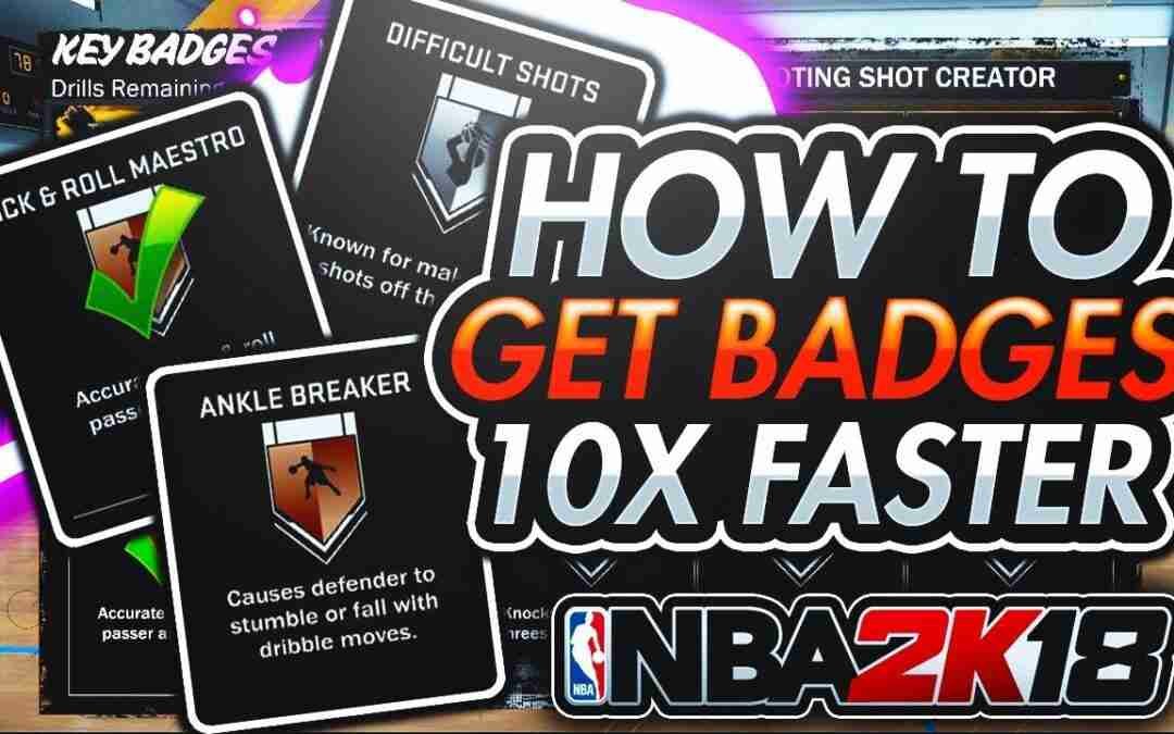 HOW TO GET ALL BADGES IN NBA 2K18 10X FASTER! DIMER/ANKLE BREAKER! NBA 2K18 PLAYGROUND!