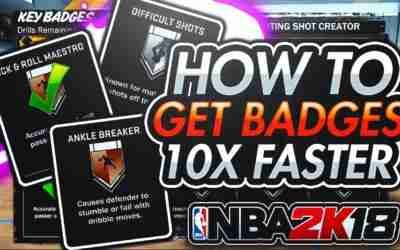 HOW TO GET ALL BADGES IN NBA 2K18 10X FASTER! DIMER/ANKLE BREAKER! NBA 2K18 PLAYGROUND!
