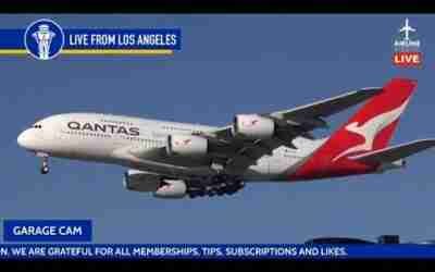 LIVE Plane Spotting at Los Angeles International Airport (LAX) + QANTAS A380 TEST FLIGHT!