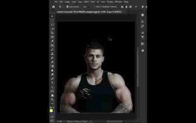 Create a portrait outline effect #photoshop #tutorial #shorts