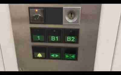 ULTRA RARE THYSSEN Car Lift with Green Buttons!