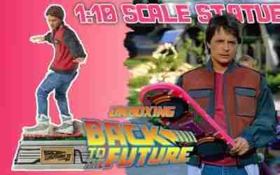 Marty McFly On Hoverboard 1:10 Scale Statue | Back To The Future Part II