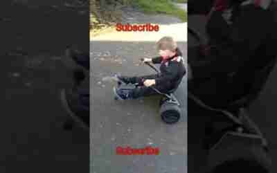 HOVERBOARD GO KART! FAST! EPIC! #shorts #gokart #hoverboard #fast #race #epic #SMASHED #safety