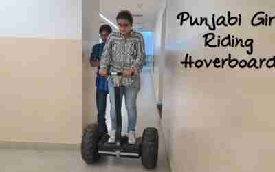 Punjabi Girl Rider Riding HOVERBOARD | New Gadget Ride | Riding at High Speed