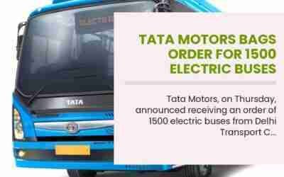 Tata Motors Bags Order For 1500 Electric Buses