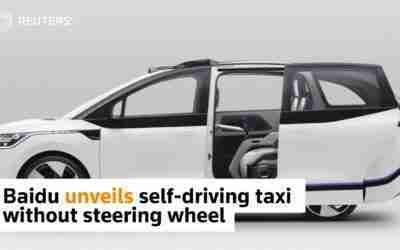 Baidu unveils self-driving taxi without steering wheel