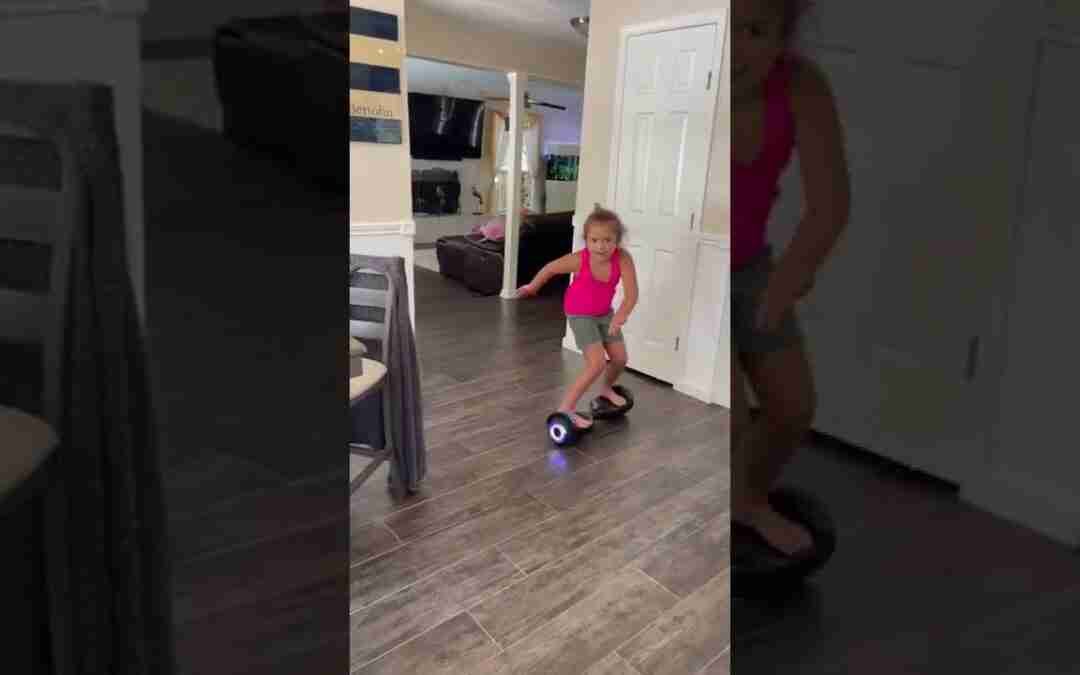 Cruisin around #funwithfreya #shorts #hoverboard