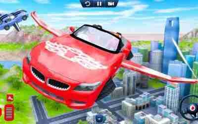 Flying Futuristic Taxi City Car Passengers Transport Simulator – Android Gameplay.