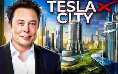 Elon Musk's INSANE City Of The Future: TeslaX City [Tesla+SpaceX]