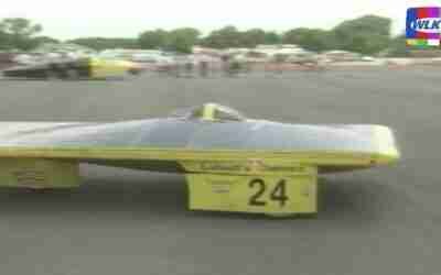 In 1990 these futuristic solar cars raced toward Churchill Downs