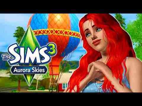 Riding in a hot air balloon in Aurora Skies! // Sims 3 worlds