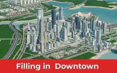 Building a Beautiful Downtown area in Cities Skylines: Airport