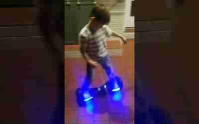 Brody gets a hoverboard!!! #hoverboard #happy