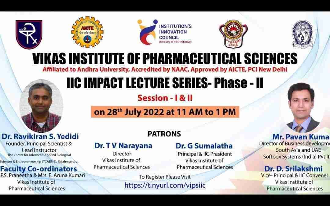 IIC Impact lecture series Phase-II
