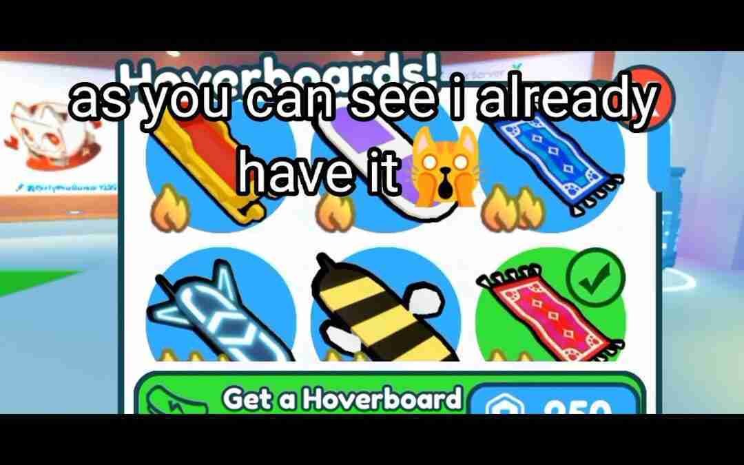 Showcasing The High Tech Hoverboard!#petsim#hardcoreupdate#mobile