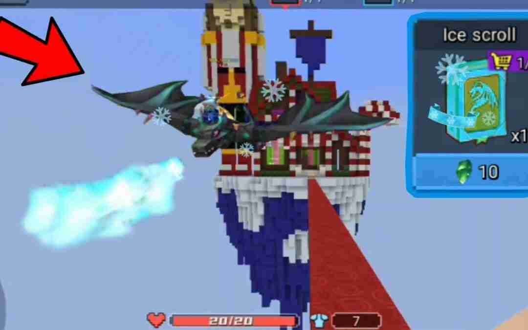 New Ice Dragon in Bedwars Blockman Go