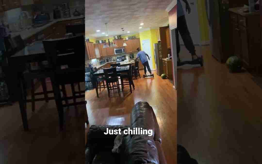 Chilling on The Hoverboard.