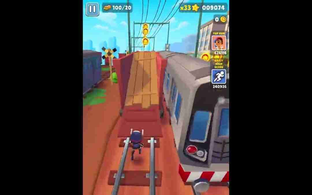 Subway Surfers no coin challenge no jumping and no hoverboards