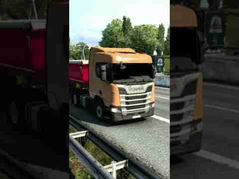 emergency helicopter landing – Euro truck simulator #shorts #ets2 #ats #americantrucksimulator