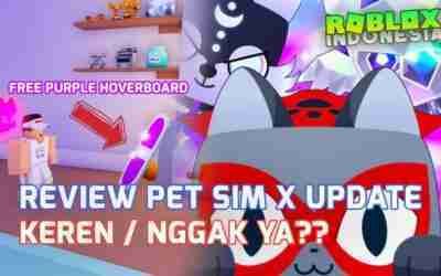 FREE HUGE CAT & PURPLE HOVERBOARD DI PET SIMULATOR X UPDATE HARDCORE MODE