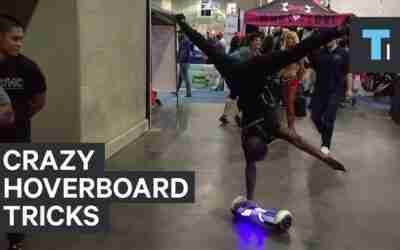 Yoga Expert Can Perform Difficult Hoverboard Tricks