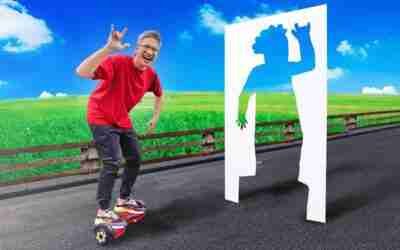 Naik Hoverboard Lewati Bentuk Ini!!