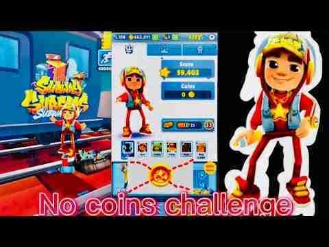 Subway surfer no coins no hoverboard challenge no keys