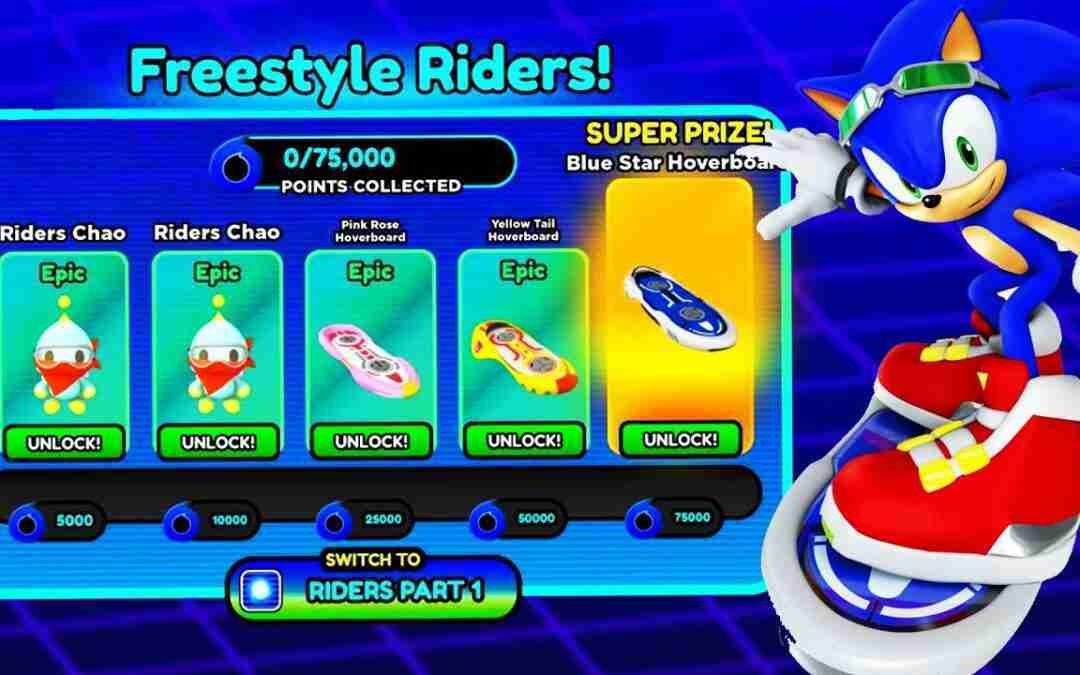 *NEW* SONIC RIDERS HOVERBOARD UPDATE EVENT in SONIC SPEED SIMULATOR! (ROBLOX)