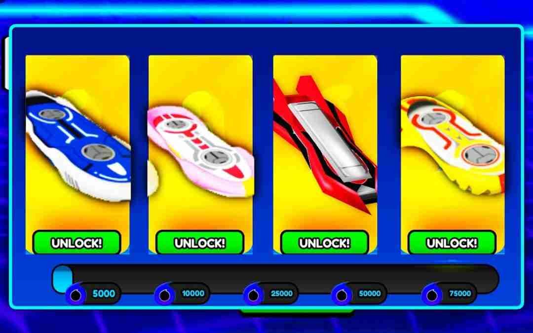 HOW TO UNLOCK EVERYTHING HOVERBOARDS In SONIC SPEED SIMULATOR (ROBLOX)