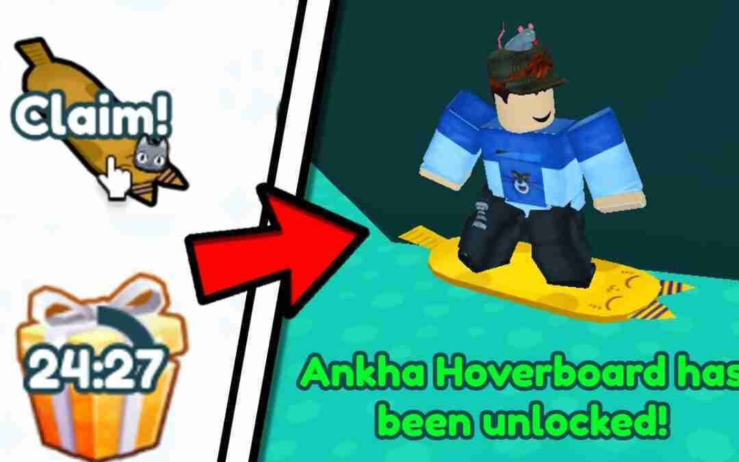 Claiming the Secret Hoverboard in Pet Simulator X..
