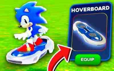 PEGUEI o HOVERBOARD do SONIC SPEED SIMULATOR
