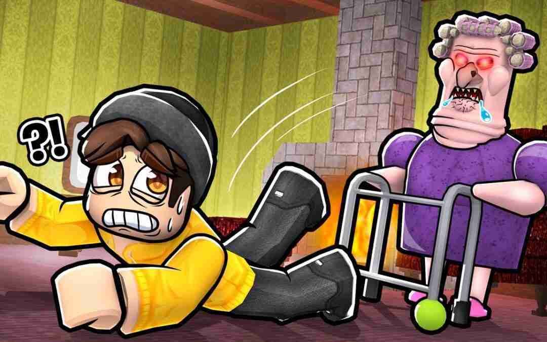 i had to escape GRUMPY GRANNY in Roblox.. ?