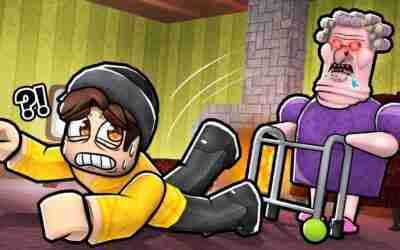 i had to escape GRUMPY GRANNY in Roblox.. ?