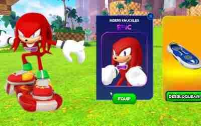 COMO GANHAR O KNUCLES RIDERS E HOVERBOARD NO SONIC SPEED SIMULATOR (Roblox)