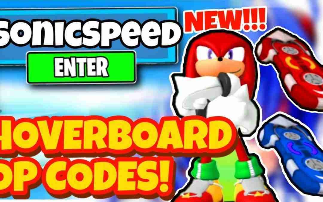ALL 8 NEW SECRET *HOVERBOARDS* UPDATE CODES For SONIC SPEED SIMILATOR Codes In ROBLOX!