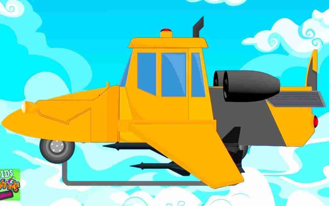 Fighter Plane + More Means of Air Transportation Videos For Kids