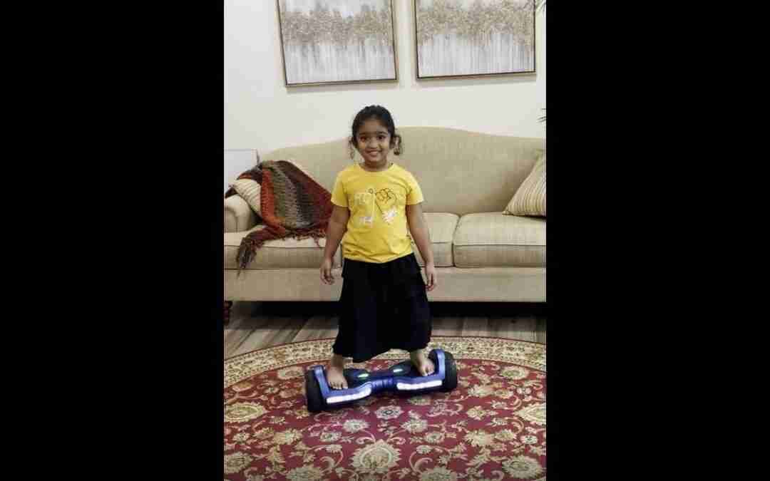 Samreen chilling on her Hoverboard 2022