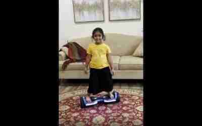 Samreen chilling on her Hoverboard 2022