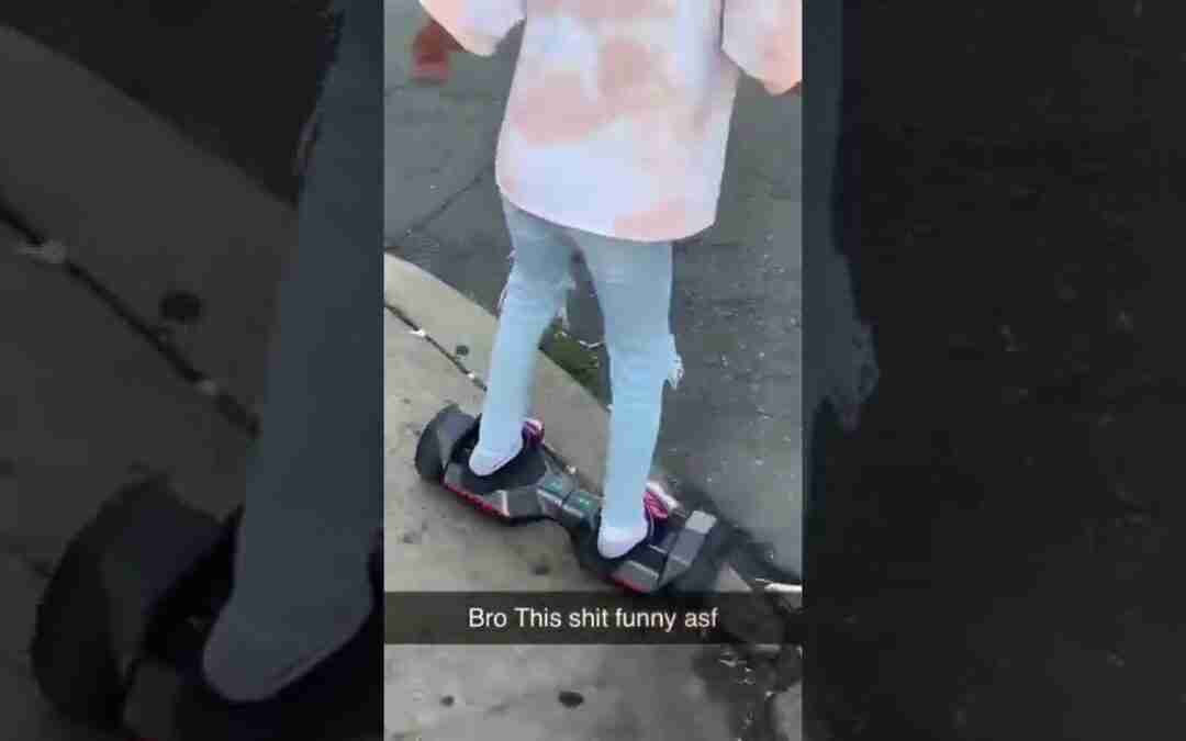 Lol I was falling off my hoverboard