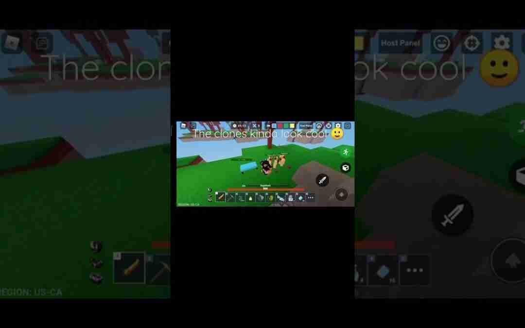 Did you know that CLONES can RIDE HOVERBOARDS??? (Roblox Bedwars) #shorts #roblox #robloxbedwars