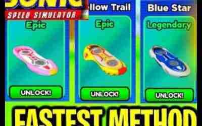 HOW TO GET THE NEW HOVERBOARDS FAST IN (Sonic Speed Simulator)