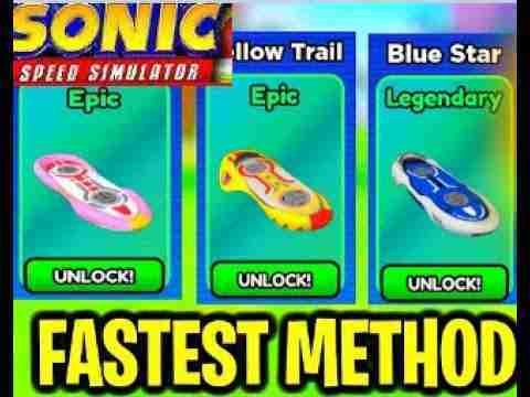 HOW TO GET THE NEW HOVERBOARDS FAST IN (Sonic Speed Simulator)