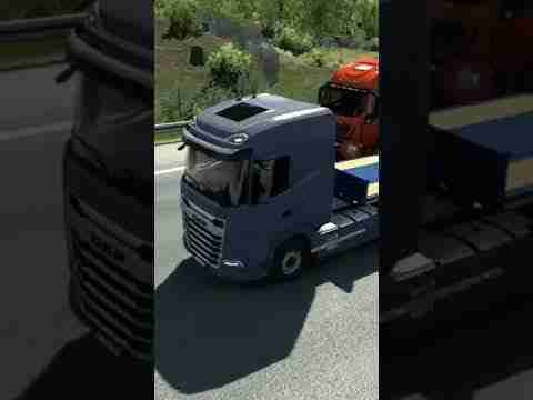 Burning truck #shorts #eurotrucksimulator2 #americantrucksimulator #burningtruck