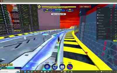 Doing races with hoverboards